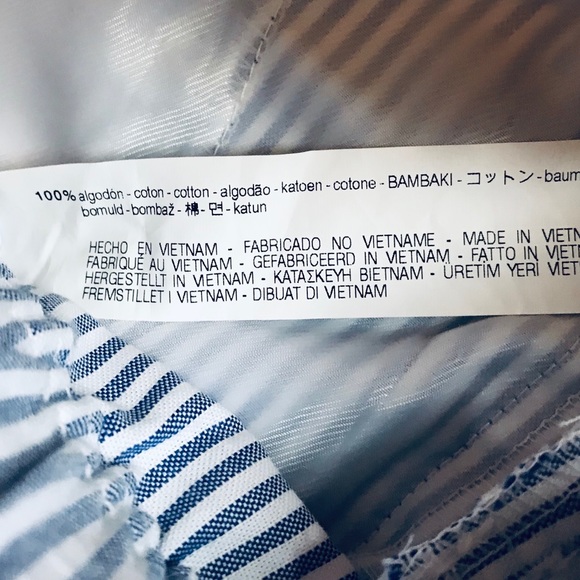 🆕 Zara Stripped Pants. Elastic Waist. Sash Belt - Hand Pockets - Picture 9 of 12